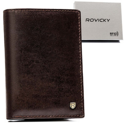 Große Herren Geldbörse aus echtem Leder – Rovicky