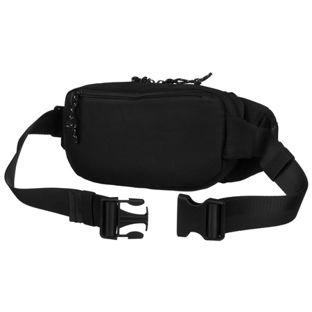 Geräumige Herren Gürteltasche aus Polyester in Schwarz mit Zipper – Peterson