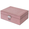 Rosa Schmuckschatulle mit Schlüssel und Schnappverschluss - Peterson