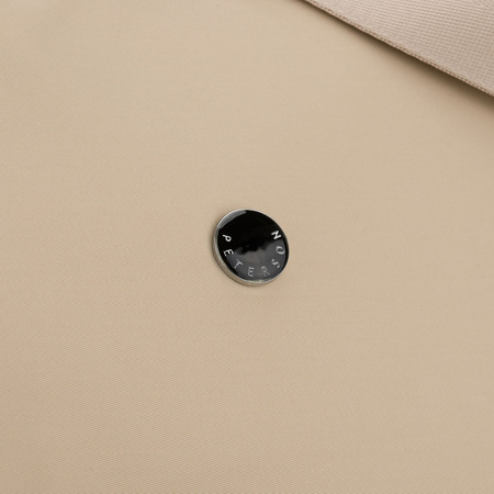 Beige Damen-Handtasche aus Polyester, passend für A4-Format und mit Reißverschluss – Peterson