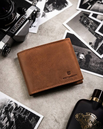 Geschenkset: Herren Geldbörse aus Leder und Schlüsselanhänger – Peterson