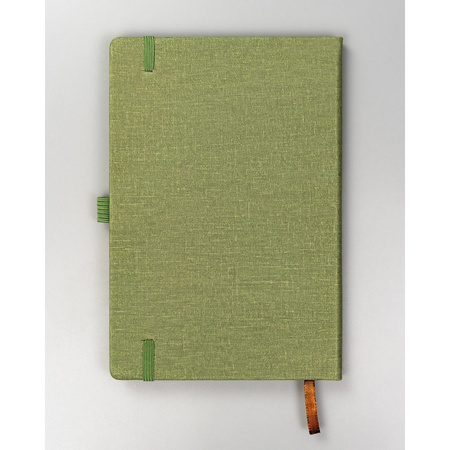 Grünes Notizbuch A5 mit Gummiband – Peterson