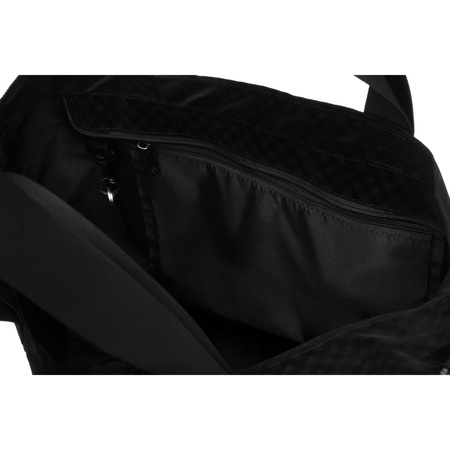 Große Damen-Handtasche in Schwarz mit Außenfach mit Reißverschluss - Rovicky