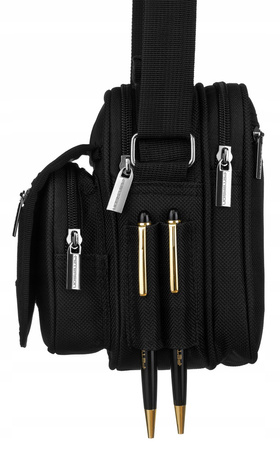 Kompakte Herren Umhängetasche aus Polyester – Peterson