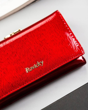 Damen Geldbörse aus lackiertem Echtleder – Rovicky