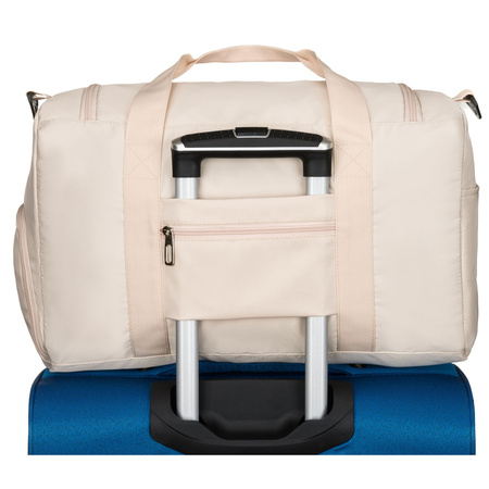 Sport-Reisetasche aus Polyester in Beige, mit zwei Fächern – Peterson