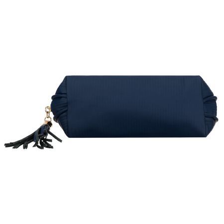 Dunkelblaue Kosmetiktasche aus synthetischem Material mit Reißverschluss – Peterson