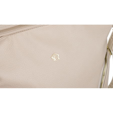 Große Damen Tasche mit Taschen in Beige – Rovicky