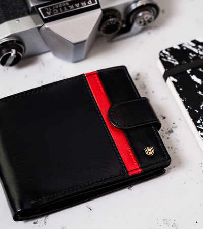 Herren Geldbörse mit Zierstreifen – Rovicky