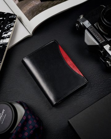 Voll ausgestattete Herren Geldbörse aus Glattleder mit RFID – Rovicky