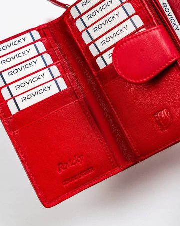 Elegante Damen Geldbörse aus Echtleder – Rovicky