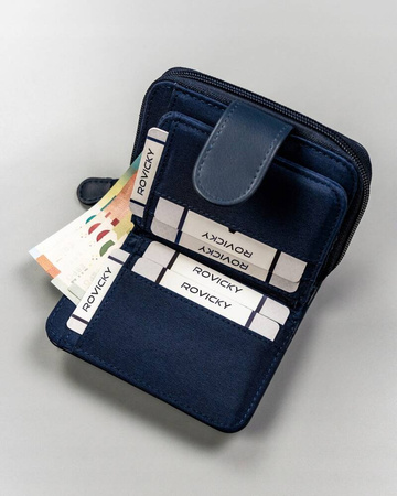 Klassische geräumige Damen Geldbörse aus Öko-Leder – 4U Cavaldi