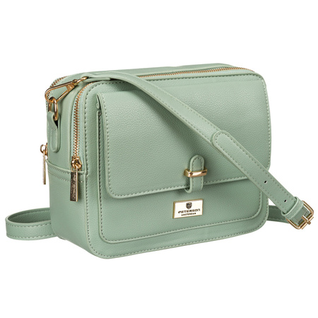 Modische Damen Umhängetasche in Grün aus Öko-Leder – Peterson