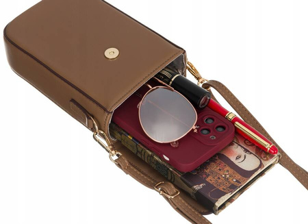 Mini Damen Umhängetasche-Portemonnaie aus Öko-Leder – Peterson