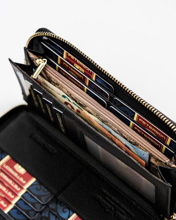 Moderne Reißverschluss-Geldbörse mit RFID-Schutz – Peterson