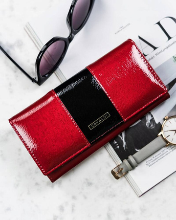 Elegante Damen Geldbörse aus Leder mit Druckverschluss – 4U Cavaldi