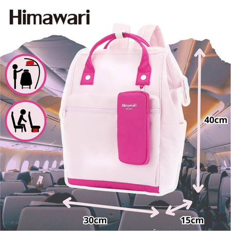 Rosa Laptop-Rucksack mit Tablet-Fach – Himawari