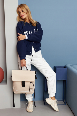 Robuster City Rucksack aus Synthetikmaterial mit Etui im Set – Peterson