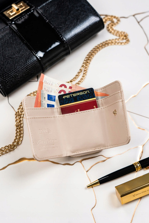 Elegante Damen Geldbörse aus lackiertem Öko-Leder – Peterson