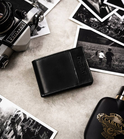 Kleine Herren Geldbörse aus Leder ohne Verschluss – Buffalo Wild