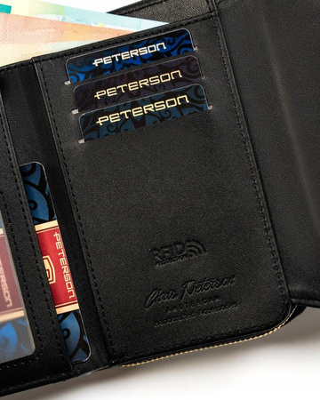 Horizontale Damen-Geldbörse aus Öko-Leder – Peterson