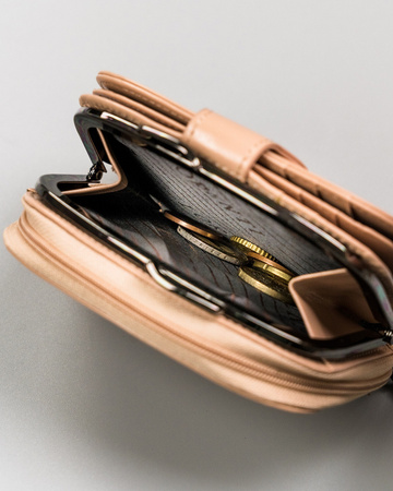 Damen Geldbörse Leder 43972-CIS-3320 BEIGE