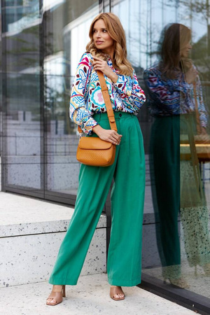 Damen Umhängetasche aus Öko-Leder mit Klappe – Rovicky