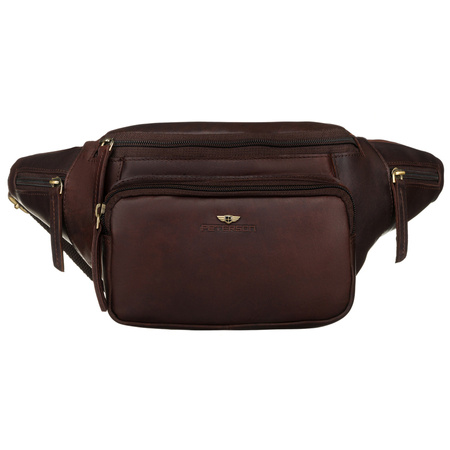 Klassische Herren Bauchtasche aus Leder für die Hüfte – Peterson