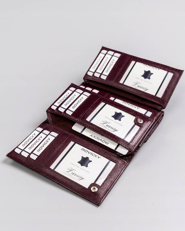 Elegante Damen Geldbörse aus Echtleder – Rovicky