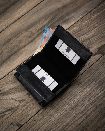 Große Herren Geldbörse aus Öko-Leder für Dokumente – Cavaldi