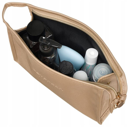 Kompakte Damen Kosmetiktasche aus Öko-Leder – Peterson