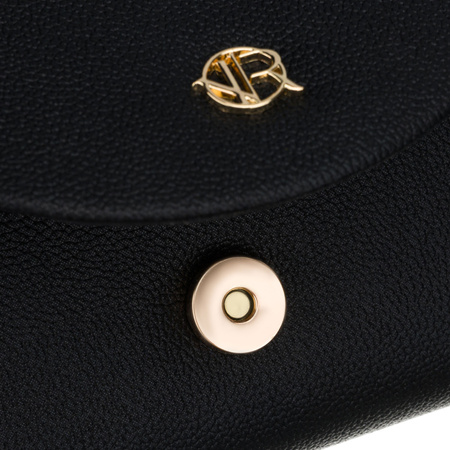 Damen-Clutch aus Öko-Leder in Schwarz – Rovicky