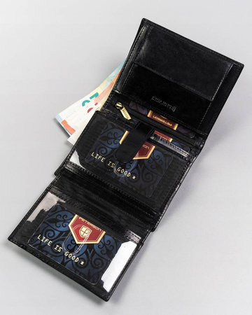 Große Herren Geldbörse aus Leder ohne Verschluss – Peterson