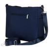 Geräumige Damen-Handtasche mit Laptopfach aus Polyester in Marineblau – Peterson