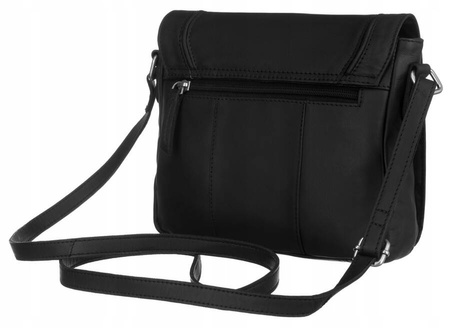 Damen Umhängetasche aus Leder mit Klappe – Peterson