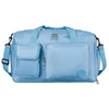 Hellblaue Sport-Reisetasche aus Polyester mit Schultergurt und Koffergurt – Peterson