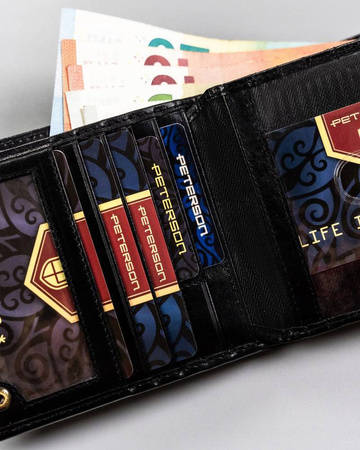 Elegante Herren-Geldbörse aus Naturleder – Peterson