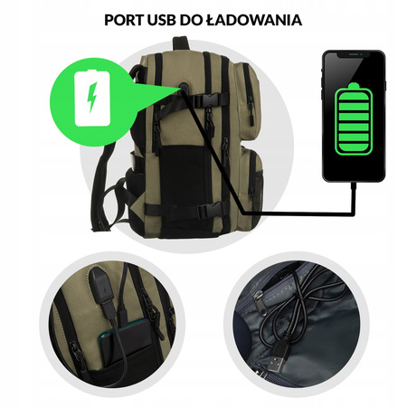 Reiserucksack aus wasserabweisendem Polyester – Himawari