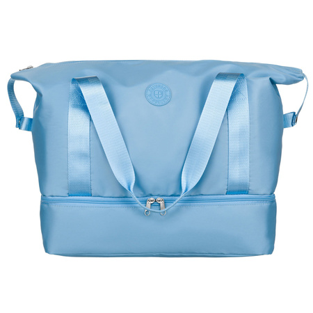 Reisetasche aus strapazierfähigem Polyester in Hellblau - Peterson