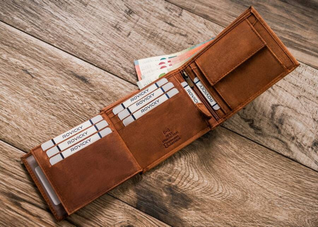 Große Herren Geldbörse aus Leder – Always Wild