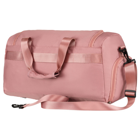 Rosa Wochenend-Reisetasche mit seitlichem Schuhfach – Peterson