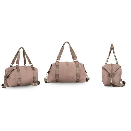 Braune Trainingstasche aus Polyester, mit einem Fach und Reißverschluss - Peterson