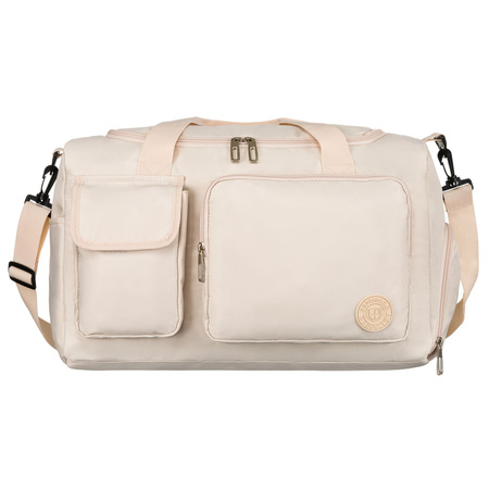 Sport-Reisetasche aus Polyester in Beige, mit zwei Fächern – Peterson