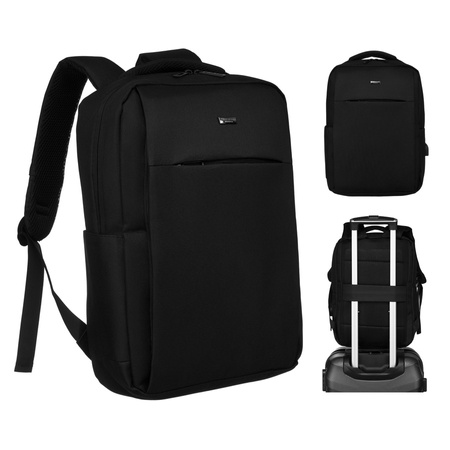 Minimalistischer Reiserucksack mit USB-Anschluss – Peterson