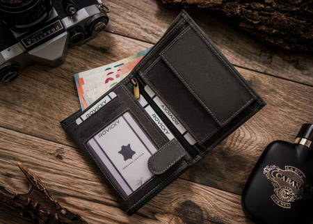 Große vertikale Herren Geldbörse aus Echtleder – Always Wild