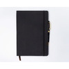 Schwarzes Notizbuch im Hardcover-Format B5, gepunktet – Peterson