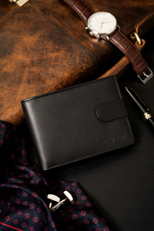 Große Herren Geldbörse aus Öko-Leder im Querformat – 4U Cavaldi