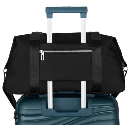 Damen Trainingstasche aus Polyester in Schwarz mit Reißverschluss - Peterson