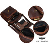 Herren Ledertasche in Braun mit Klappe – Peterson