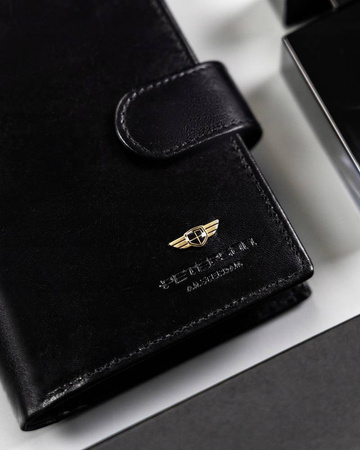 Elegante, große Herren Geldbörse aus echtem Leder – Peterson